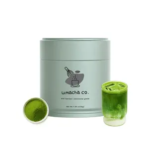 Umacha Co. Organic First Harvest Ceremonial Matcha 30g USDA Certified Ceremonial Grade Green Tea Powder Beverage