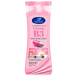 DR.DAVEY Vitamin B3 Body Lotion 400ml Large Capacity Body Lotion with Fragrance, Refreshing Moisturizing, Non greasy, Full Body, Male and Female, Four Seasons, Body Care Lotions