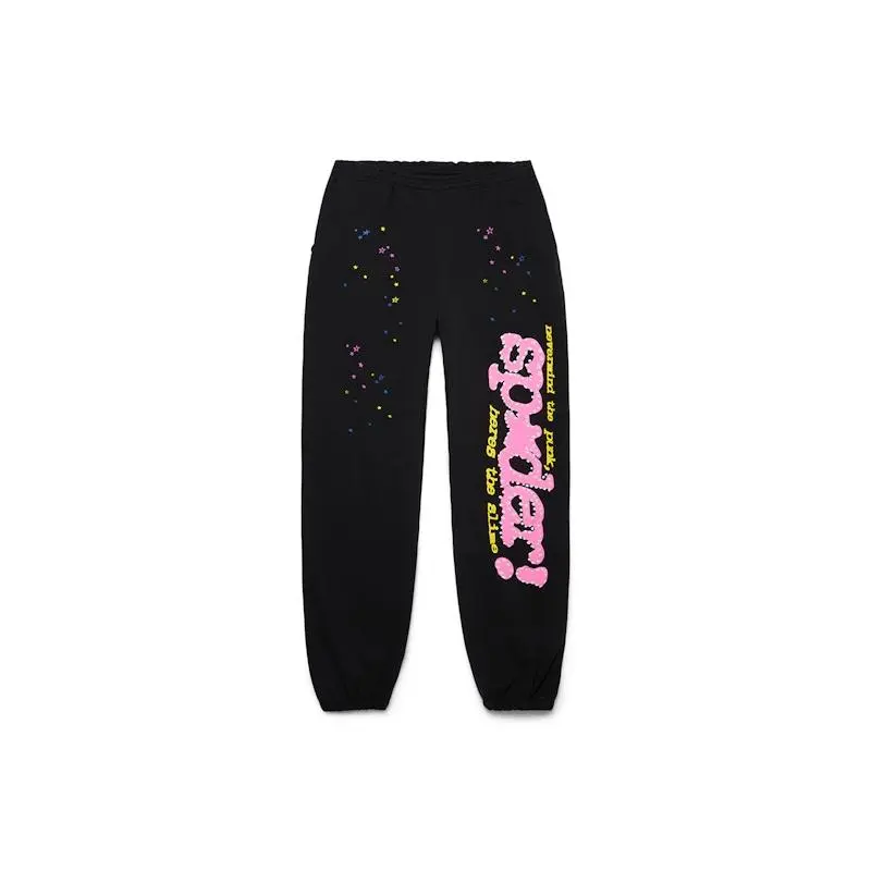 Sp5der Men's P*NK V2 Sweatpant Black, from StockX