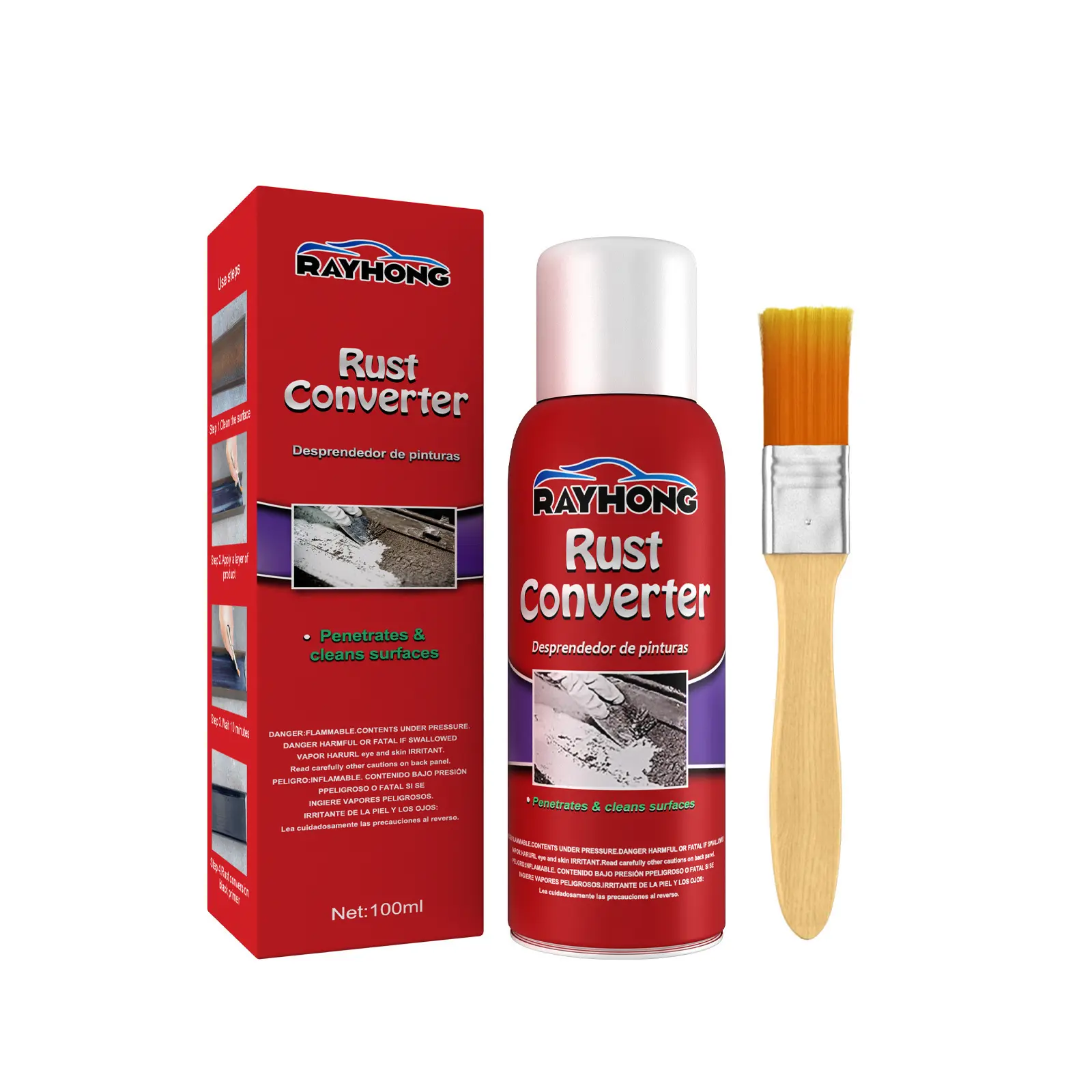 Rayhong Rust Converter Rust-Free Primer Car Chassis Rust Metal Parts Anti-Rust Protective Agent