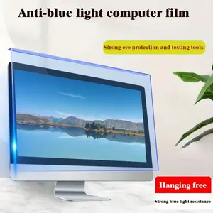 Aston Digital24-inch HD Anti-Blue Light Screen Film - 1pc Glossy Acrylic Hanging Eye Protection - 3H Hardness for Notebook & Desk Computers High Definition