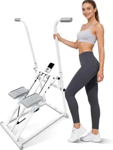 Stair Stepper Vertical Cardio Climber, Full-Body Training with 330LBS Capacity AdjustablePedals, Ergonomic Handlebar Smooth QuietOperation, Home Gym Equipment