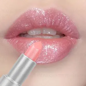 1PC Pearl Fine Glitter Lipstick, Pearlescent Lipstick, Easy-to-color Moisturizing Lipstick, High Gloss, Non-sticky Formula, Women's Makeup Set, Holiday Gift Series, High Shine Gloss