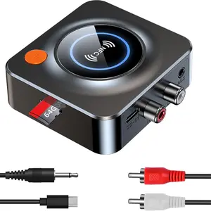 Wireless Audio Receiver Adapter with NFC Functionality, Dual Device Compatibility, Easy Setup, Smart Chip Technology, Car & Home Use