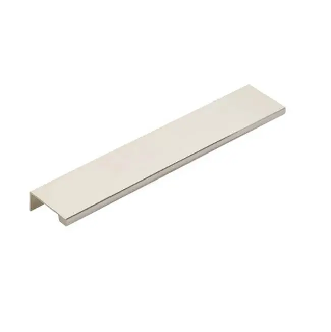 Polished Nickel 3 in. Center-to-Center Finger Edge Pull for Cabinet Door Hardware