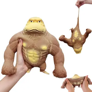 Stress Relief Squeezing Monkey Toy - Soft Gorilla Figure for Kids and Adults - Squishy and Stretchy - HIGH-END TPR Material - Strong and Reliable
