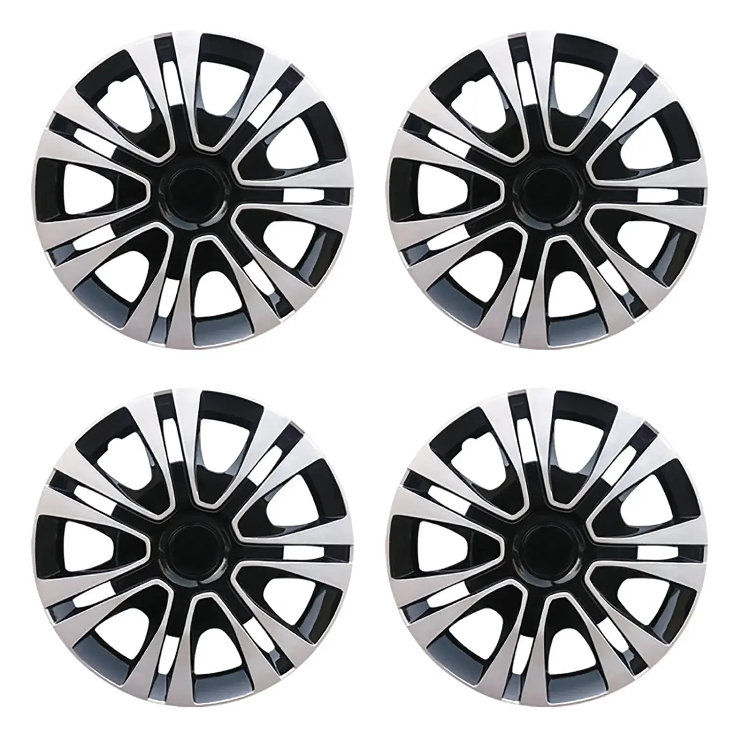 4pcs Hubcaps for Cars with 15 Inch Iron Wheels, Made Of PP Plastic, Premium Protection, Easy Installation, And Enhanced Aesthetice, Can Be Used to Decorate The Appearance Of Car Wheels