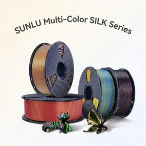 Dual-Color,Triple-Color,Four-Color 1KG/3KG Bundle/6KG Bundle 1.75mm SILK Filament Bundle Compatible with 99% 3D printers