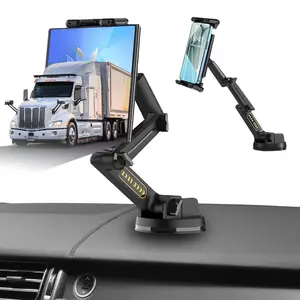 Long Arm Car Phone Holder, Suction Cup, Stable Heavy Duty Car Phone Mount, Tablet Mount for Dashboard, Vacuum Suction Phone Holder, Universal Smartphone Holder, Cell Phone Car Mount, Car Phone Stand, Vehicle Mount, Cell Phone Mounts