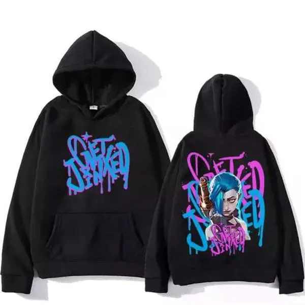 Arcane Jinx Cute Anime Hoodie For Fans Double-Sided Full Size