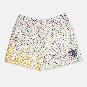 Baseball Lifestyle 101 Melting Ice Cream Drip Youth Shorts – Lightweight Breathable Gym Shorts, Casual Streetwear Shorts