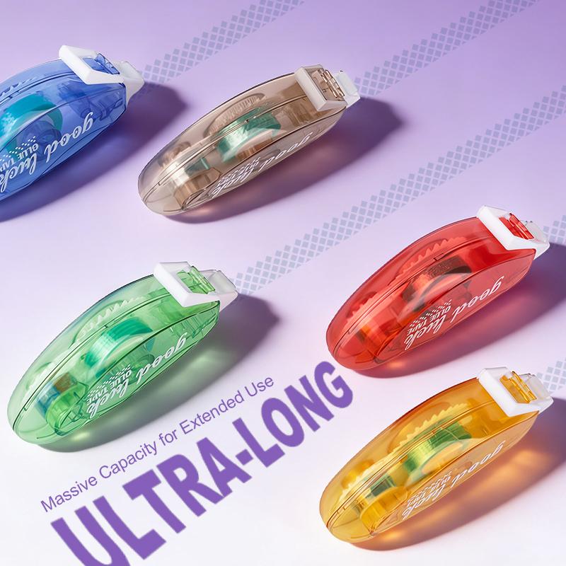 Scrapbook Tape, 5 Pack Double Sided Tape Roller for Crafts, Adhesive Glue Runner Scrapbooking Supplies Journaling School Office Teacher Supplies, 0.3IN x 26FT