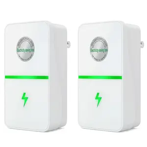 2PCS Plug-In Power Box with US Plug,Electricity Saving Box 2026 Updated Design,Compatible with 90–250V Input Range,Home appliances are stable and power saver