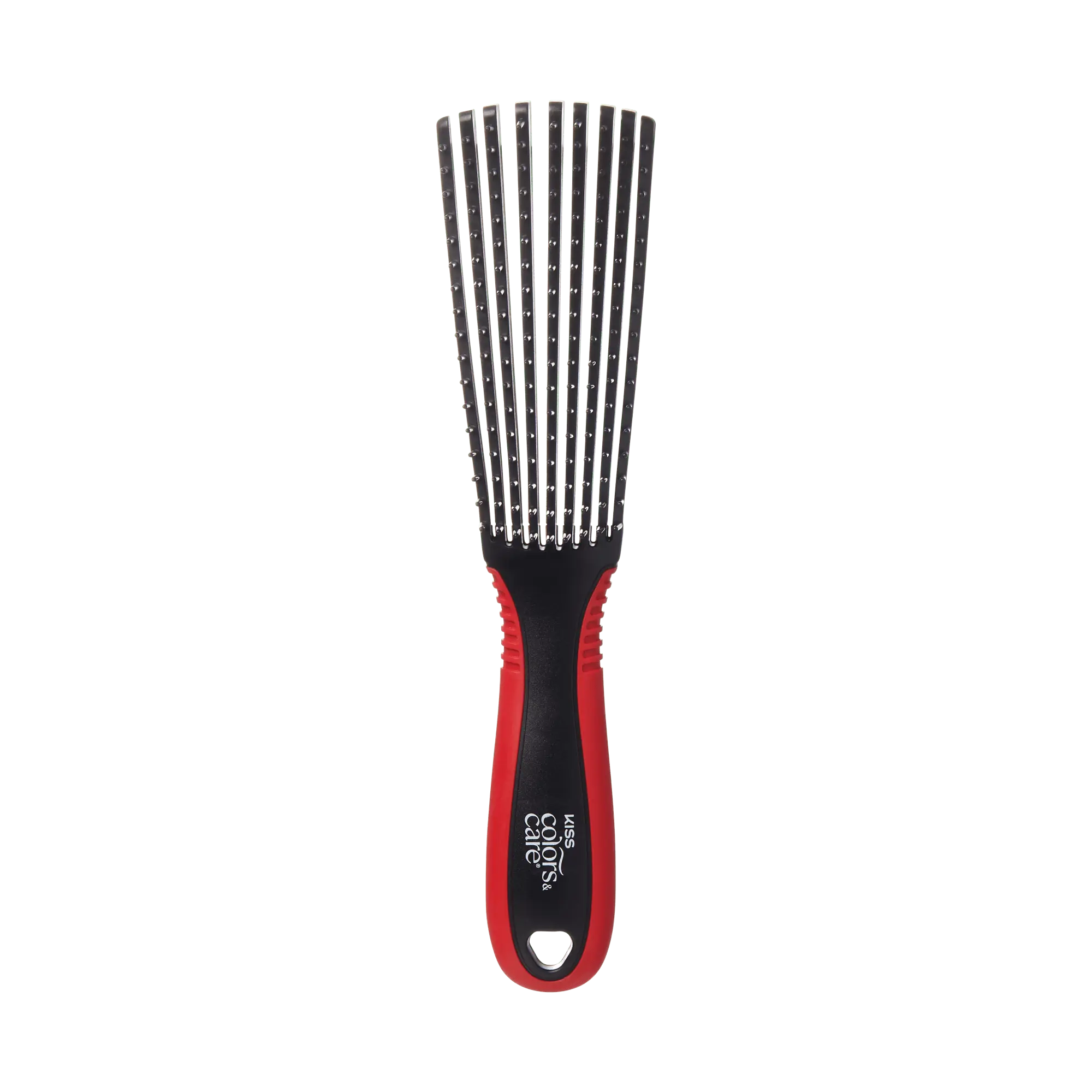 Kiss Colors & Care Glide Detangling Brush - Large Black | Non-Slip, 9 Rows, Detangling Brush, Curl Brush