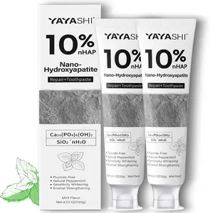 YAYASHI Fluoride-Free Hydroxyapatite Toothpaste10% Whitening Toothpaste | Coffee And Black TEE | Yellow Teeth Whitening | Enamel Repair & Fresh Breath |Solution healthy toothpaste elephant tooth paste Natural hydroxyapatite toothpaste sp6 toothpaste