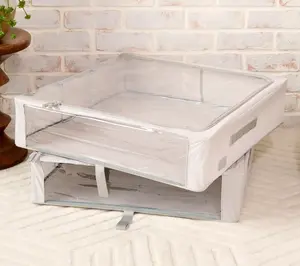 Periea Set of 2 Large Slim Storage Boxes with Gliders