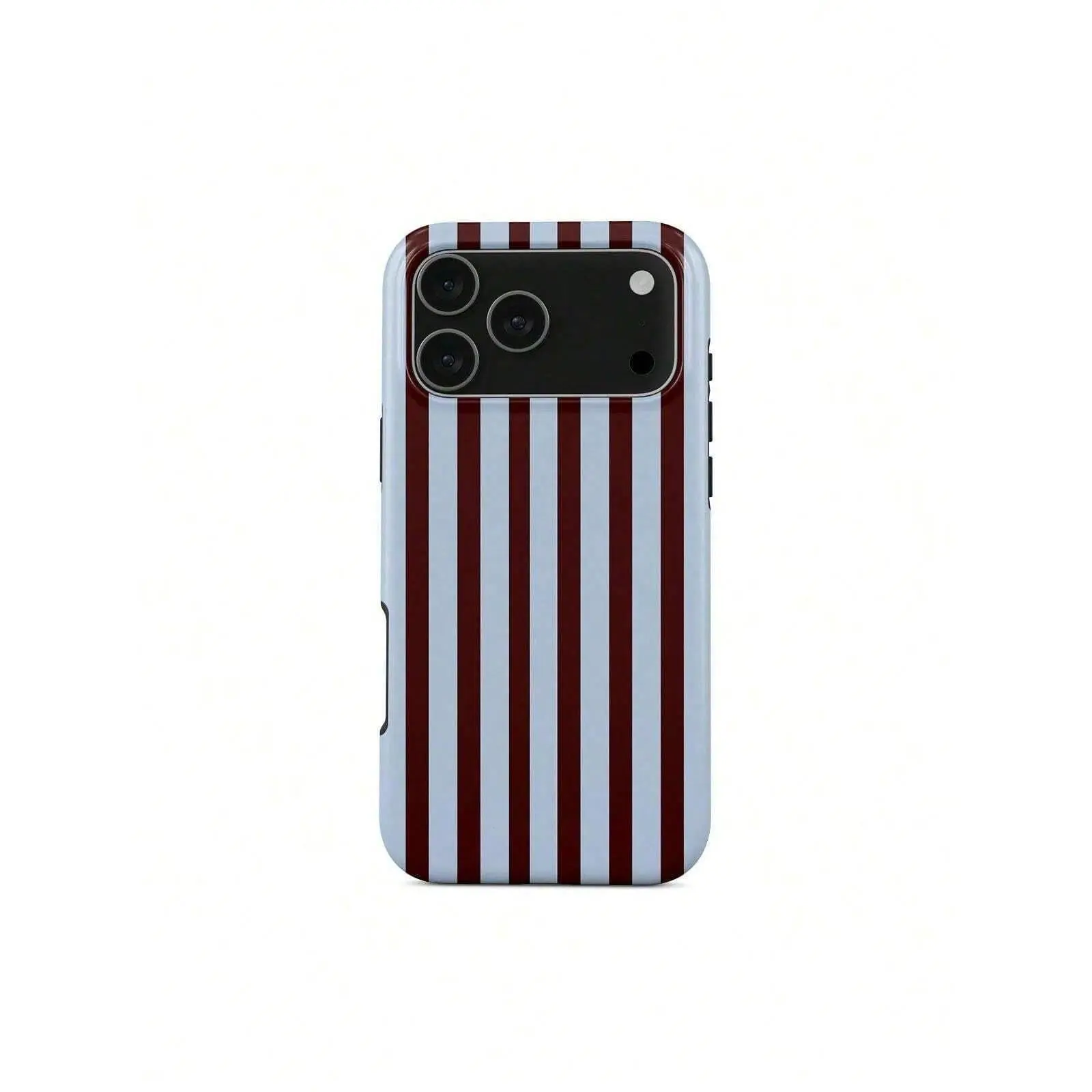 Offline –  17 Pro Max Case |   Brown & Blue Vertical Stripes Design |    Aesthetic, Durable Dual-Layer Protection |   Əlçatan  17/ 17 Air/ 17 Pro/ 17 Pro Max/16 Pro Max/15 Pro Max/14 Pro Max/13 Pro Max/12 Pro Max