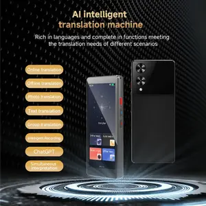 AI Translator Device, Portable Translator, Digital Products, 27 Languages Offline Translation, 148 Languages Online Translation, Real-time video call translation, 74-language photo translation, 2000mA battery, 26 currency exchange rate conversion