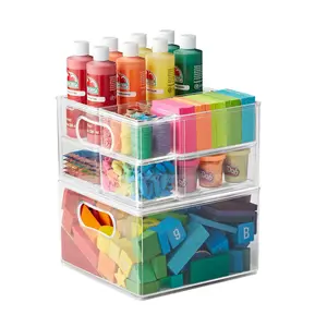 8-Piece Clear Plastic Storage Organizer Set – Multipurpose System