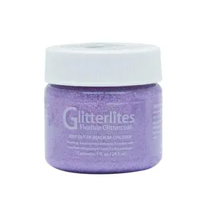 Angelus Glitterlites Paint - Lavender Lace, Flexible Glitter Paint, Will Not Crack Or Flake, Glitter Paint For DIY Costumes