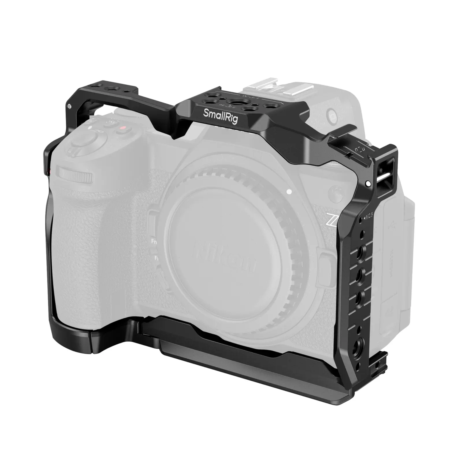 SmallRig Camera Housing for Nikon Z6 III (4519), Aluminum Alloy Full Camera Cage with Anti-Twist Design, Arca-Swiss Quick Release Plate, Gimbal QD Mount, Side Handle Ready, 1/4"-20 Threaded Holes, Built-In Wrist Strap Slot, Full Cage, Accessories, Tripod