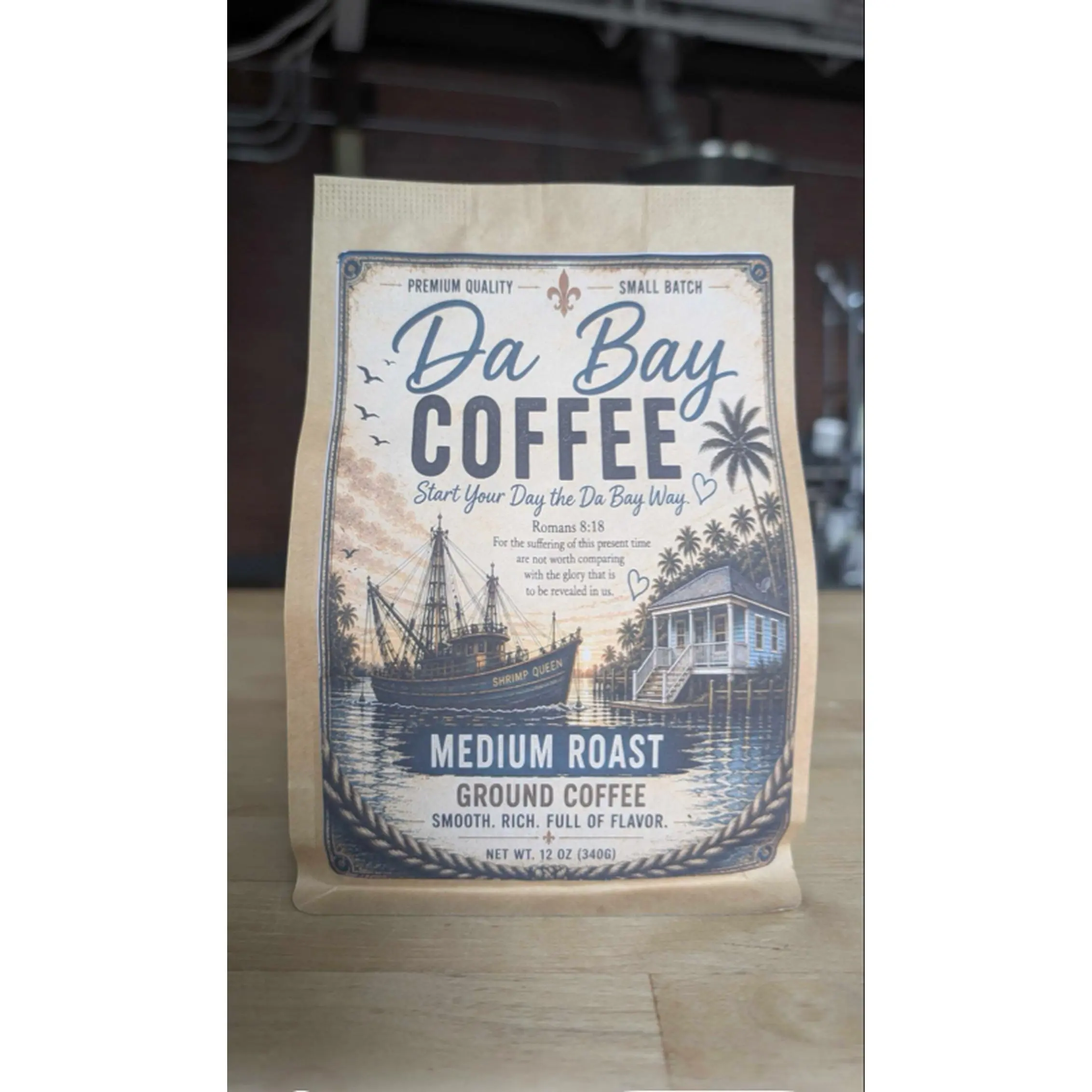 Da Bay Coffee House Blend Medium Roast Ground Coffee – 12 oz