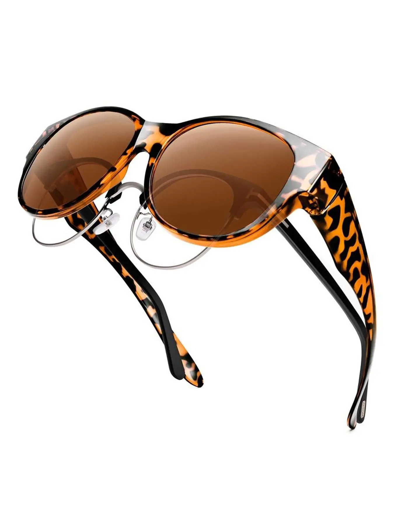 ShineThru Polarized Polycarbonate UV-Protection Lens Sunglasses - 1-Pair Unisex Female Oversized Full Rim Cat Eye Rectangle, Lightweight Frame, for Outdoor Drive & Travel, Comfortable Fashion Eyewear