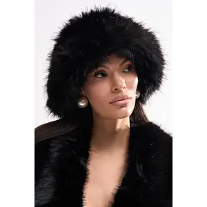 CHIC FAUX FUR BUCKET HAT