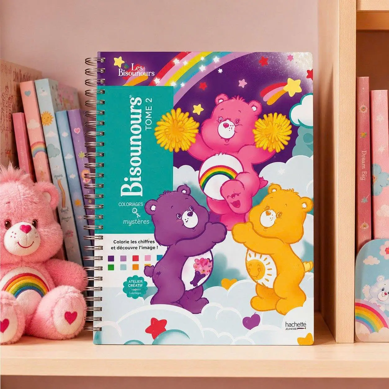 Coloriages Mystères Bisounours Tome 2 French Edition Paperback Color by Number Activity Book for Kids & Families