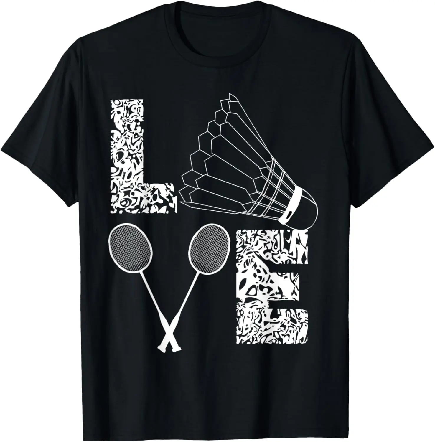 Badminton Player Badminton Lover Shuttlecock Summer Casual Shortsleeve Cotton T-Shirt