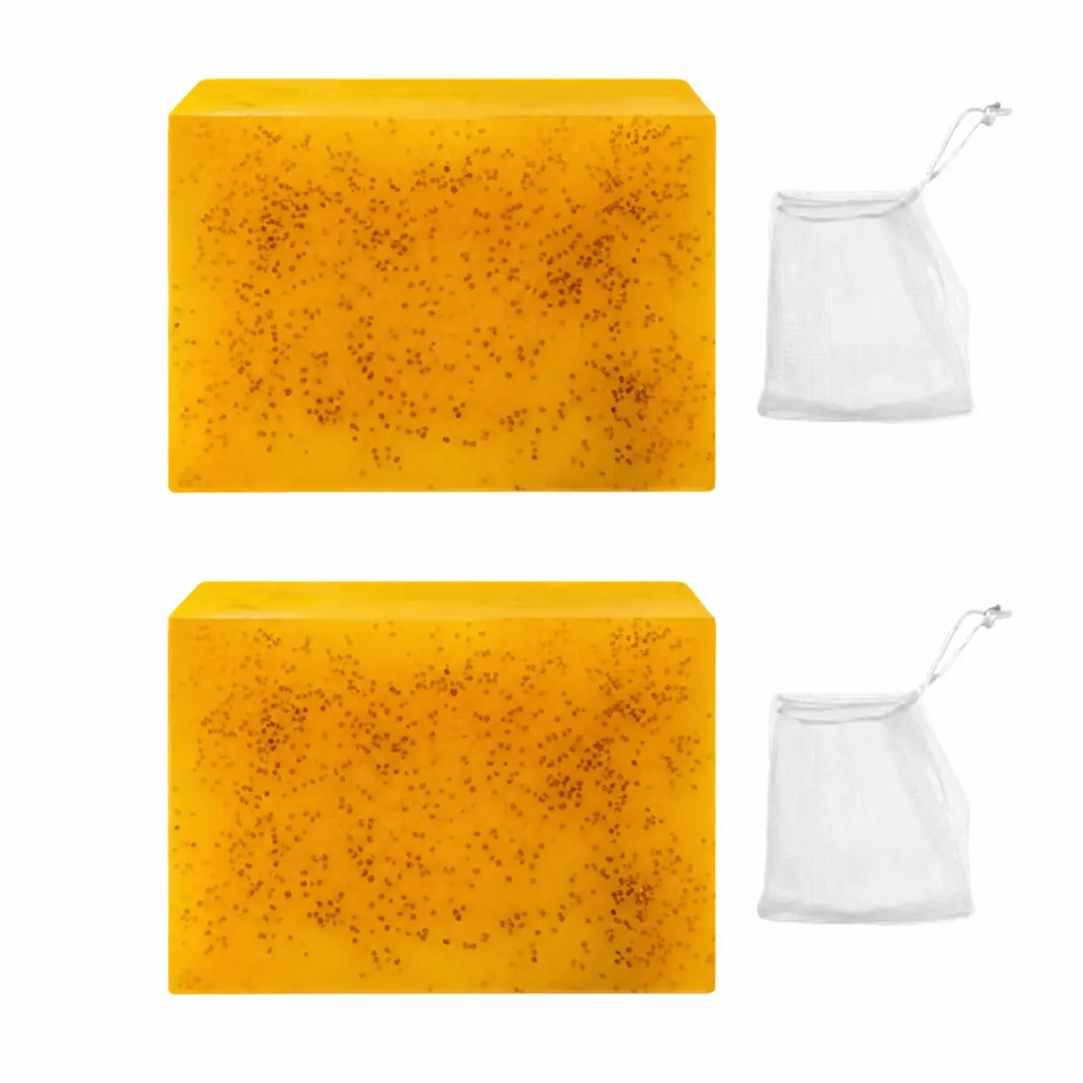 Turmeric Kojic Acid Cleansing Soap - Alcohol-Free, Lemon-Infused Brightening Dark Spot Remover for Face & Body, Skin-Brightening Body Wash (Non-Redundant Yellow Formula), Brightens Skin