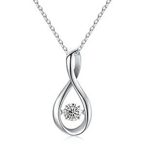 【#P181】S925 Sterling Silver Synthetic Moissanite Pendant Necklace for Women Men Hip Hop Jewelry Gift