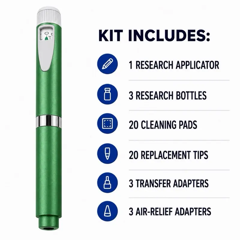 Reusable Research Applicator V2 Green Frosted Matte Finish