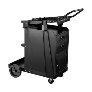 VEVOR Welding Cart 2 Drawers Heavy Duty Welder Cart & Lockable Cabinet 350LBS Loading