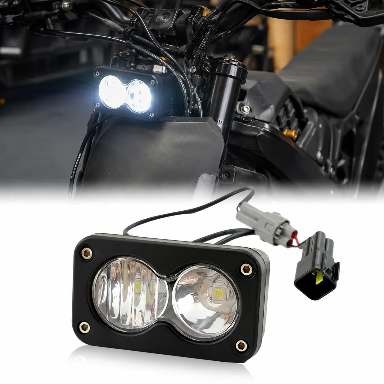 HeadLight Baja Light Kit for Surron Light Bee X(LBX) and S(LBS)/Talaria Sting R MX4/X260-White Lighting