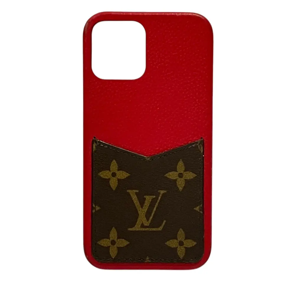 Pre-owned Louis Vuitton Canvas Small Leather Goods Monogram iPhone case