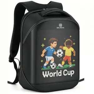Gelrova 17-Inch LED Backpack (City Series) - App-Controlled, DIY Pixel Art Animation, Programmable, Unisex Laptop & Fashion Bag, Tech & Creative Gift outdoorfun