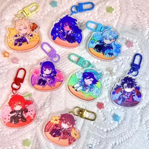 8 Ops (NOT COMBO 8) Genshin Donut Acrylic Keychains