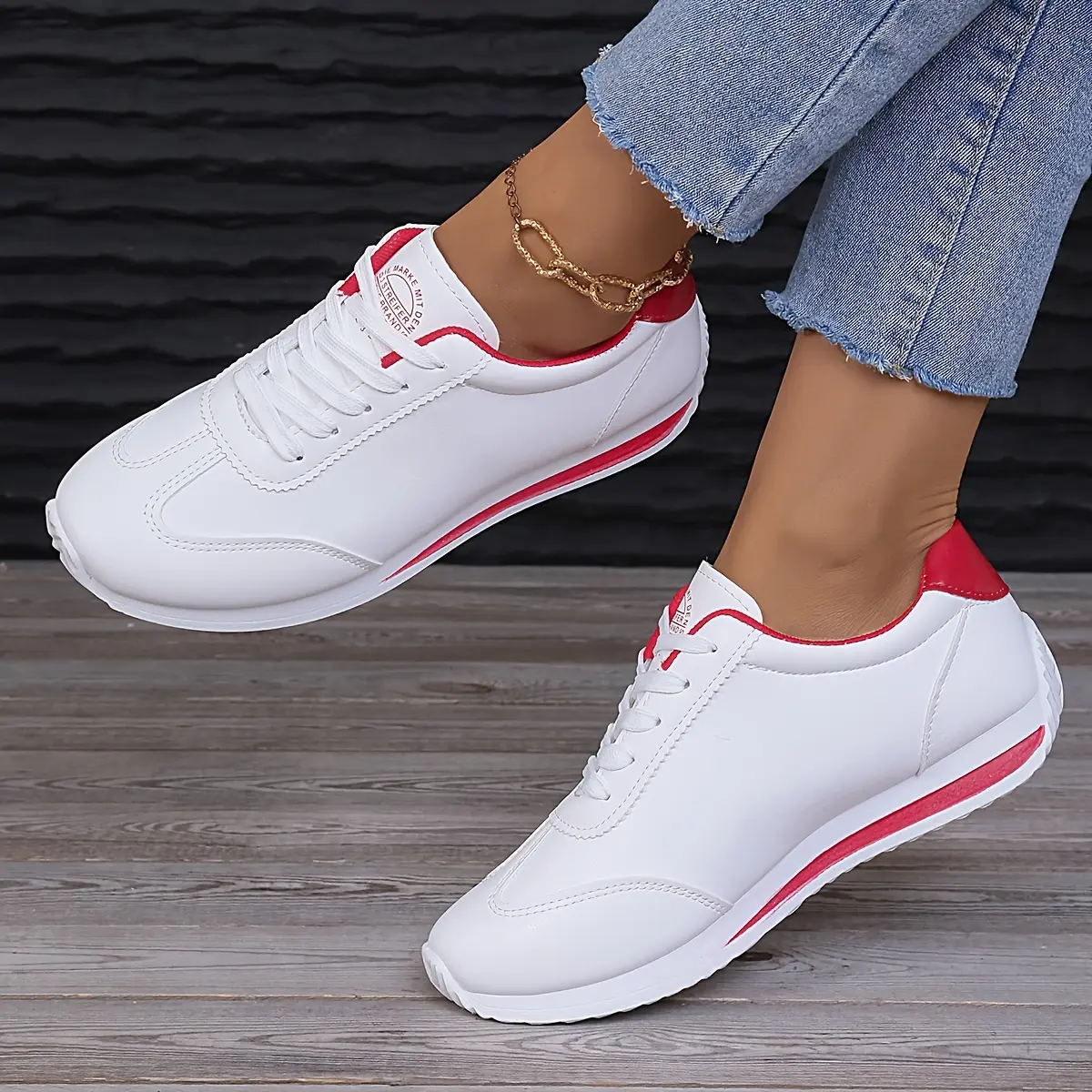 Comfortable Soft Sole Skate Sneakers - Versatile Low-Top Fashion Shoes for Women with Breathable Upper, Cushioned Insoles, and Non-Slip Outsoles - Perfect for Casual Work, Daily Wear, and Outdoor Activities