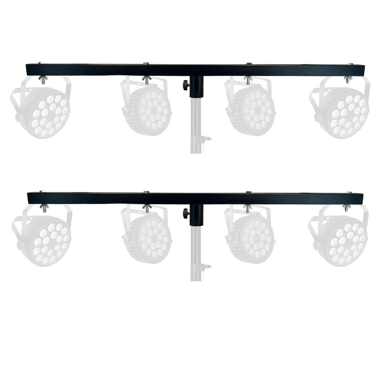 5 Core DJ Lighting T Bar 4 Party Lights 2Pc 35 Inch Extension Crossbar Tbar Mount w 66 lbs Capacity