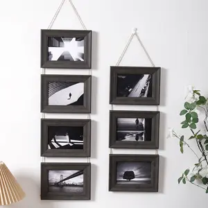 Wall Hanging Picture Frame, Collage Photo Frame for 4x6 Inch Photos, 2-Panel 3-Panel 4-Panel Wall Frames for Living Room Bedroom Office Home Decor