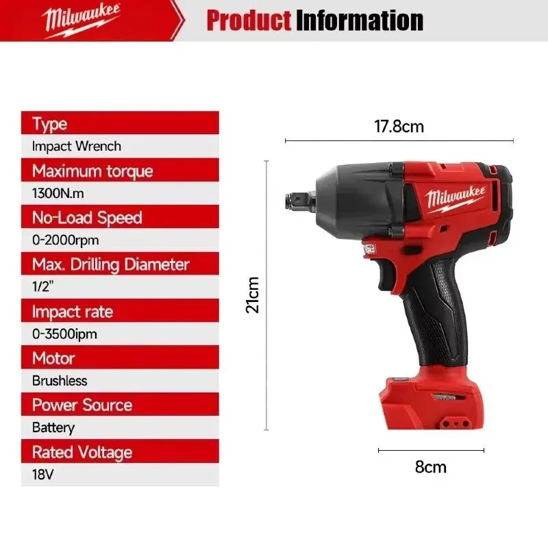 Milwaukee M18 Series Cordless Electric Air Pump - 900Nm Portable Tool with Cordless Freedom for Tire Inflation, Ball Inflation Needs, Car