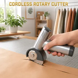 Lightweight Cordless Electric Cardboard Cutter - No Cables, LED Display & Light, Rechargeable Auto Box Cutter with Quick-Swap Safety Blades, Powerful Tool for Tailoring, Sewing & DIY Crafts