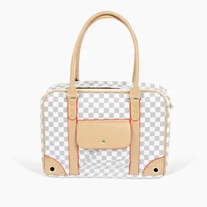 Hollywood Pet Bag - Stain-Resistant, Ventilated Carrier with Padded Bottom and Safety Latch for Dog and Cat Travel, Chic Pet Bags