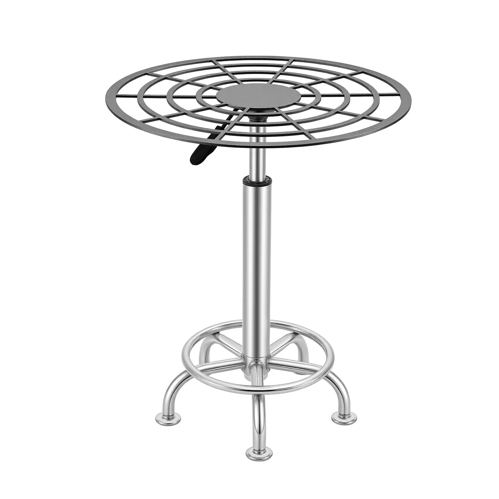 360° Rotating Spray Paint Rack with Adjustable Height (23.6-31.5 in) & Weighted Base, Stainless Steel Heavy Duty 176 lbs Rotating Turntable for Auto Painting, Model Making, Furniture Refinishing, Craft Processing