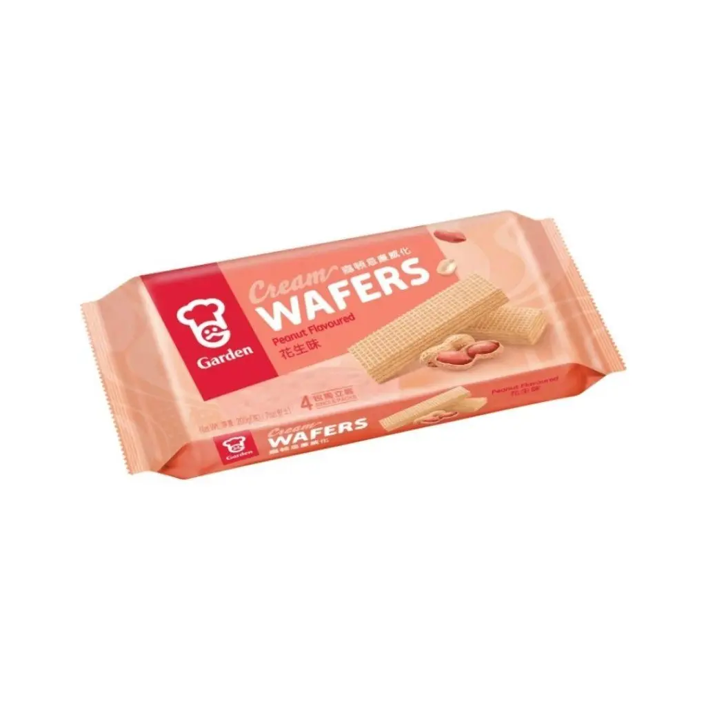 Garden Peanut Wafer Snack Biscuit - 200g, Milk-Flavored, Ambient Temp Storage, Individually Wrapped Pack