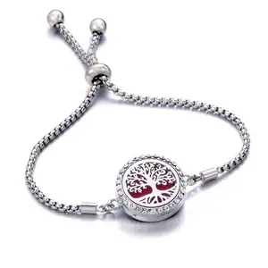 Perfume Essential Oil Diffuser Bracelet • Aromatherapy Locket Bracelet