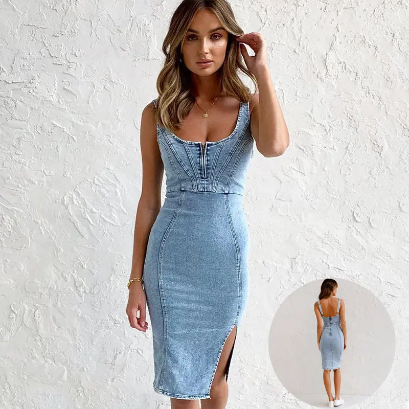 slim fit dress slacks Cap Sleeve Basic Slim Fit Work Mini Bodycon Dress, Green / XL main image 1
