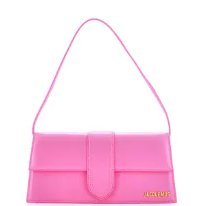 Pre-owned JACQUEMUS Leather Shoulder Bags Le Bambino Flap Shoulder Bag Long by Rebag