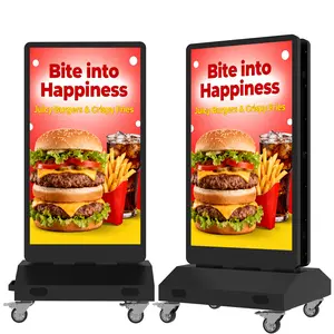 Outdoor Double Sided LED Digital Signage Display, 1800nits High Brightness Advertising Display, IP55 Waterproof LED Display Screen, CMS/USB Plug & Play, Split Screen, 24/7 Operation